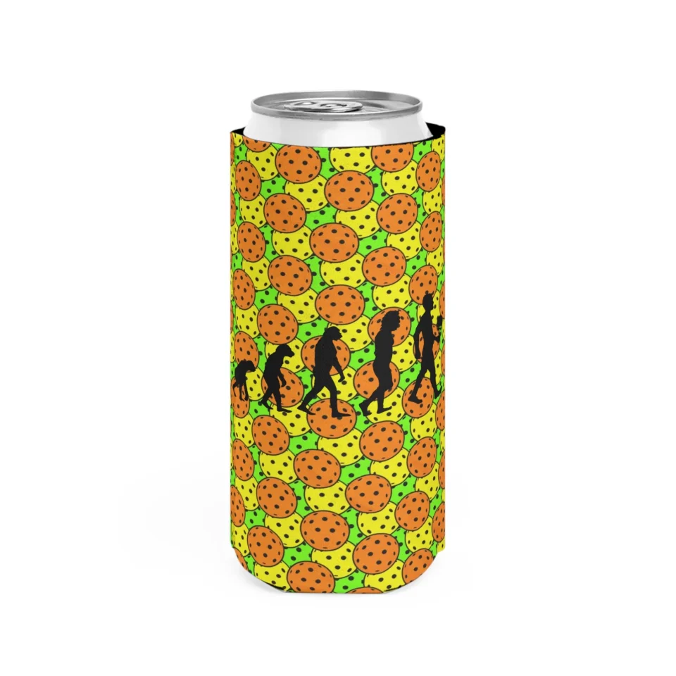 Supreme Popular Pickleball Slim Can Cooler, drinkware, drink holder, cooler