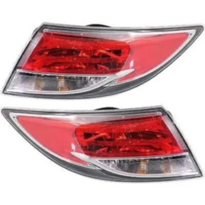 Bamboo Bulb Type Taillight Taillamp Outer Pair Set for 09-13 Mazda 6 NEW