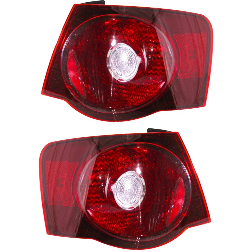 Matte Set of 2 Tail Light For 08-2009 Volkswagen Jetta GLI Sedan LH & RH Outer