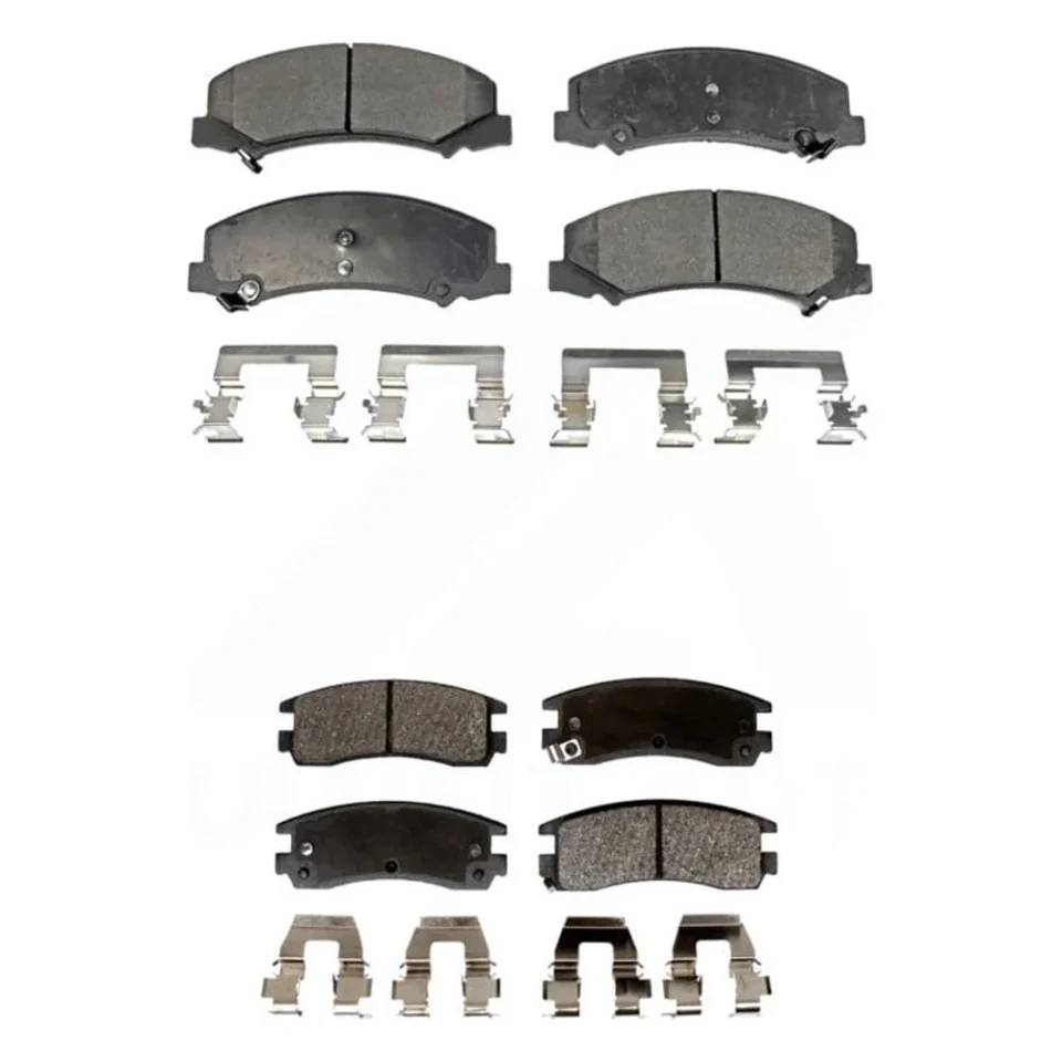 Safe Polished Positive Plus Front Rear Semi-Metallic Brake Pads Kit for Car Chevrolet Impala Buick LaCrosse Monte Carlo Allure KPF-100066