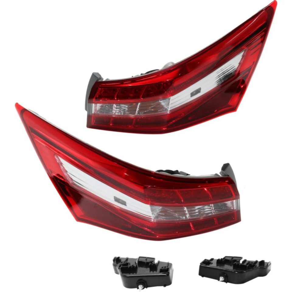 Frosted Thickened Tail Light For 2016-2018 Toyota Avalon Set of 2 Driver and Passenger Side Outer