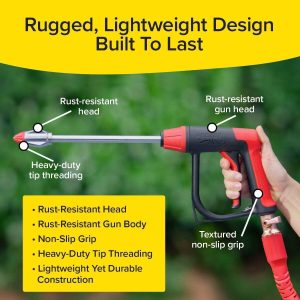 Value Garden Hose Nozzle. Pocket Hose Arrow. AS SEEN ON TV. Customizable Spray Nozzle from Powerful Jet Stream Cleaning to Gentle Garden Watering