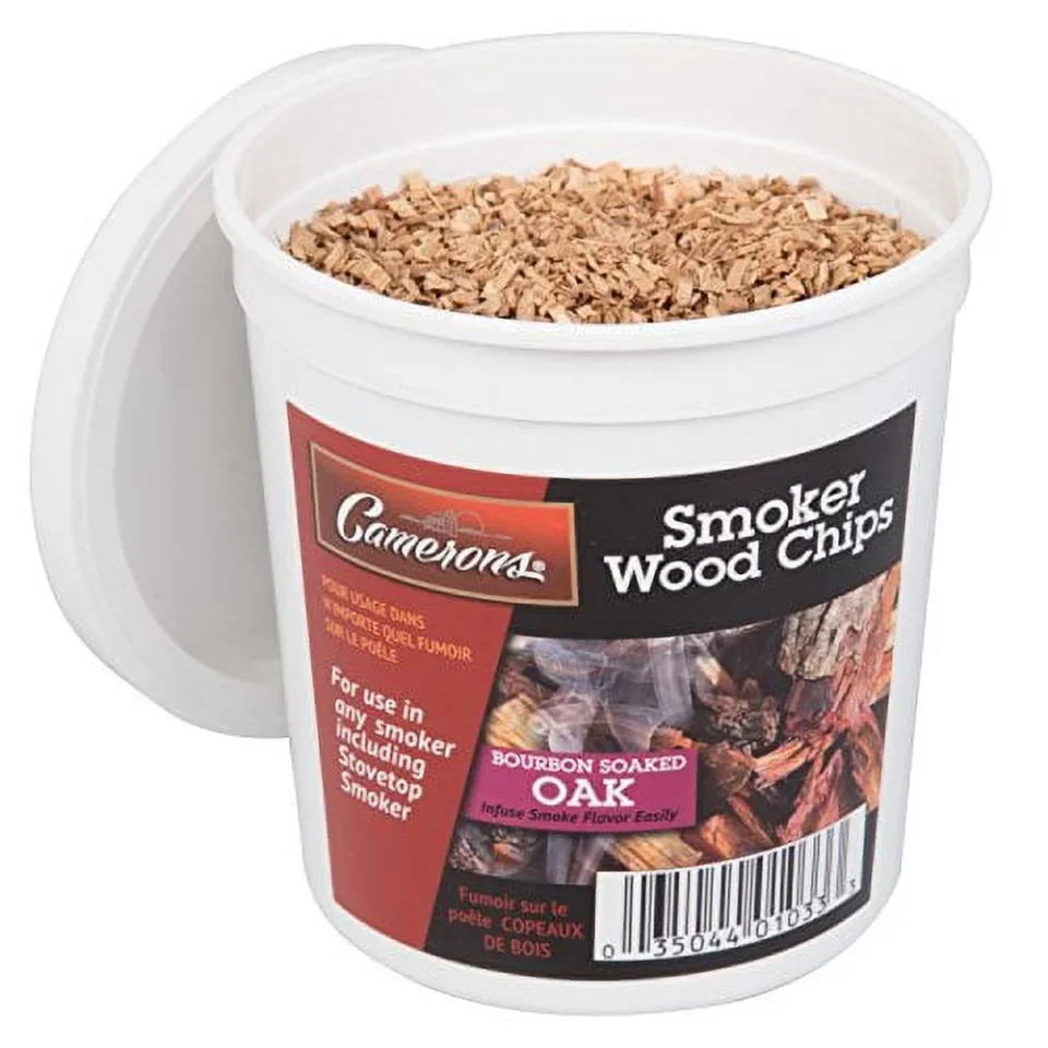Food-Grade Camerons Smoking Chips- Kiln Dried, 100 Percent Natural Extra Fine Wood Smoker Sawdust Shavings (Bourbon, 1 Pint)