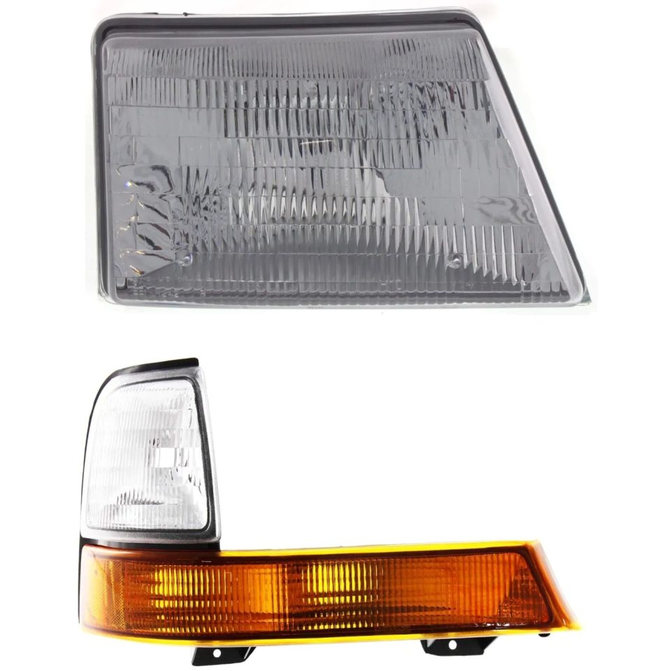 Thickened Headlight and Corner Light Kit For 1998-2000 Ford Ranger Passenger Side