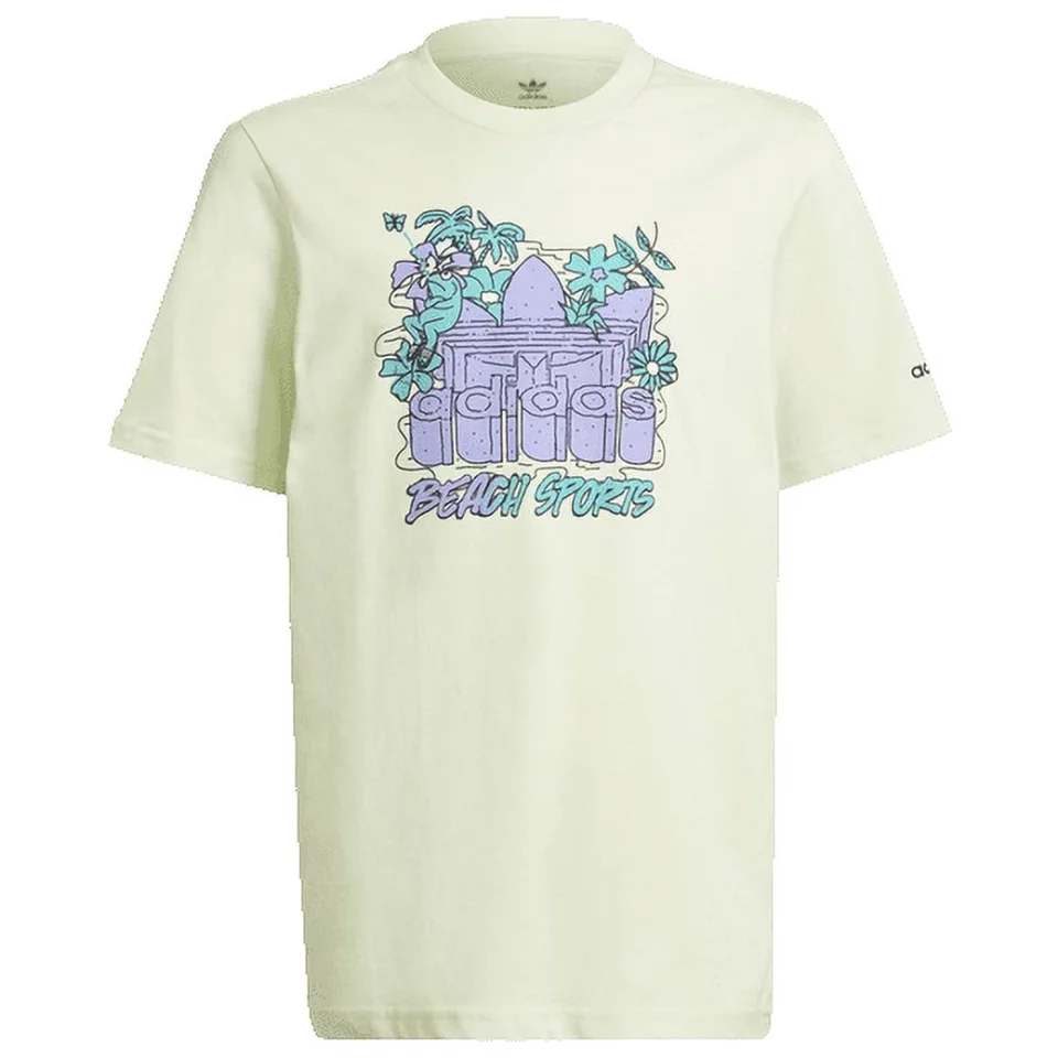 Glass Popular Adidas Originals Kids' Graphic Tee, Almost Lime, Large