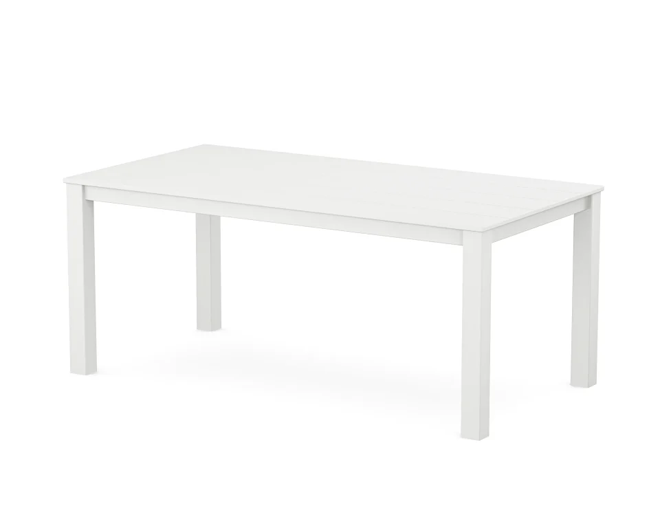 Office POLYWOOD Parsons 38 X 72 Dining Table in White