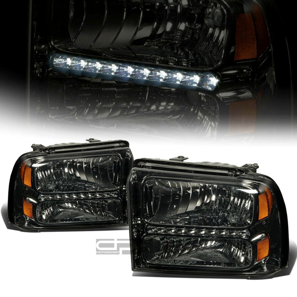 Healthy Multi-Purpose LED DRL 2005-2007 d Super Duty Smoked Housing Amber Side Headlight/Lamp